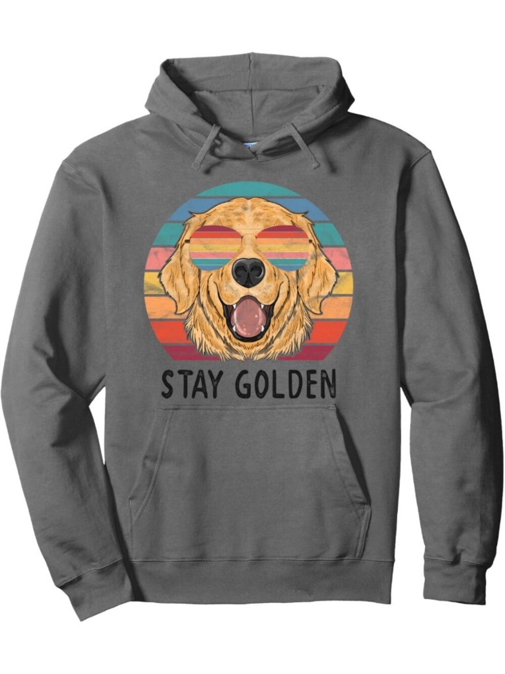 Cozy Golden Retriever Dog Pullover Hoodie - Perfect for Pet Lovers & Casual Wear